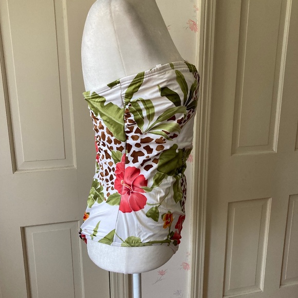 Floral Print w Embellishments Bathing Suit - Picture 7 of 16